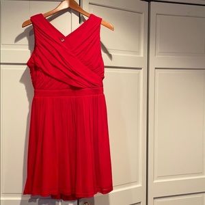 Fun, red dress with cutout back!